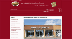Desktop Screenshot of geschenkeschmidt.com